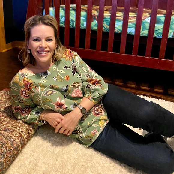 Loft colorful floral top - Picture 6 of 7